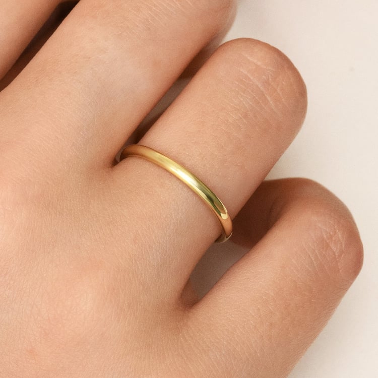 Komfortní snubní prsteny ze zlata 158877