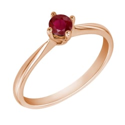 Zásnubní prsten s rubínem Sevati