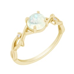 Rozvodový prsten s měsíčním kamenem a diamanty Harry