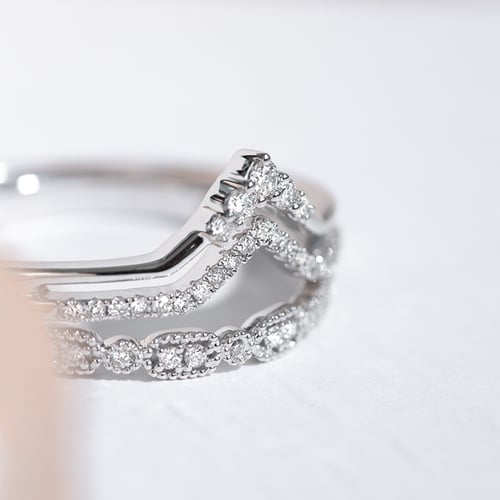 Vykrojený prsten s lab-grown diamanty Themba
