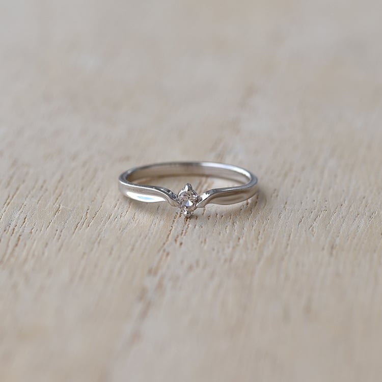 Zlatý zásnubní prsten s morganitem 70231