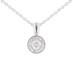 Halo přívěsek s moissanity a diamanty Merryn