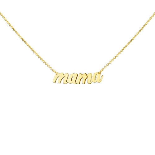 Stříbrný náhrdelník s nápisem Mama