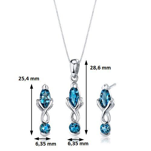 KOlekce šperků s topazy 12476