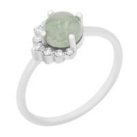 Zlatý prsten s avanturínem a diamanty Ammiel