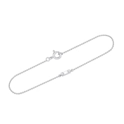 Minimalistický zlatý náramek s bílým safírem Serafina