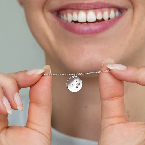 Platinový přívěsek se souhvězdím a diamantem Nyala