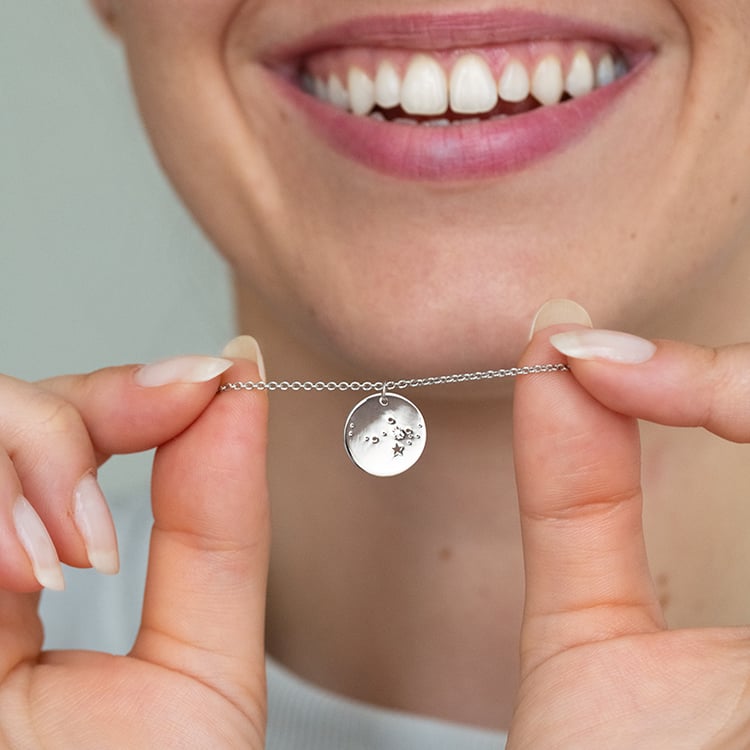 Platinový přívěsek se souhvězdím a diamantem Nyala 144864