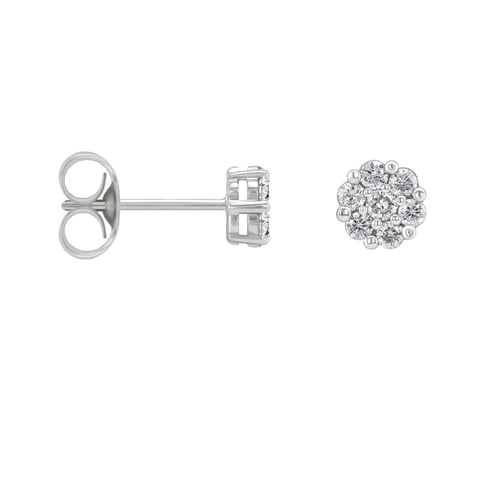 Elegantní diamantové náušnice Flowu