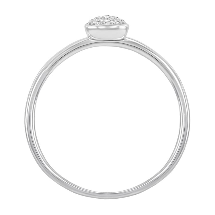 Zlatý prsten ve tvaru kapky plný diamantů Lestia 35464