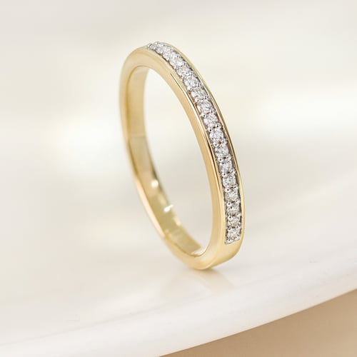 Zlatý prsten s lab-grown diamanty Becki