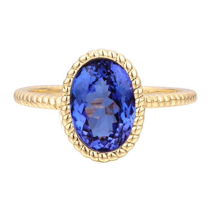 Zlatý prsten s 2.32ct tanzanitem Alarica