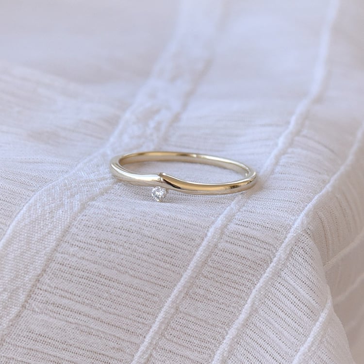 Zlatý zásnubní prsten 69861