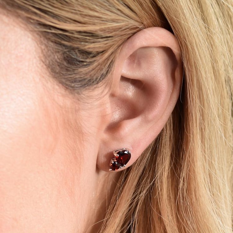 Náušnice s granáty 27918