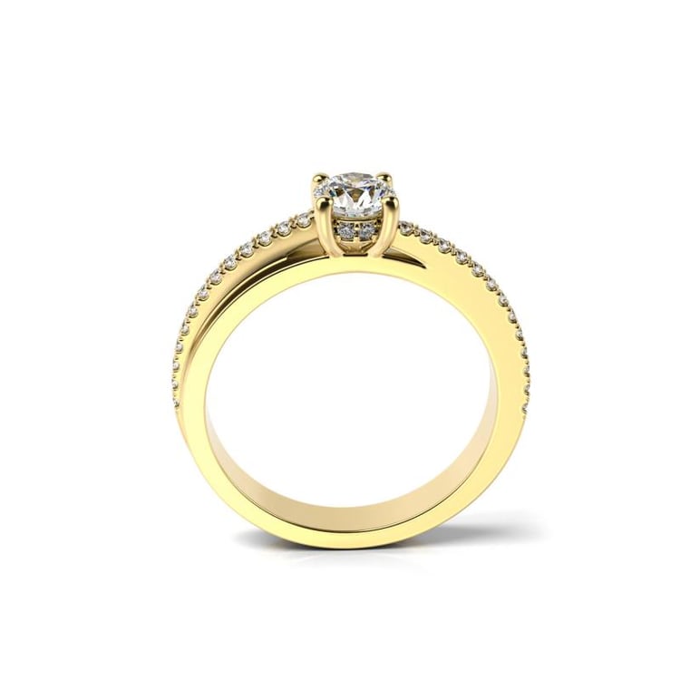 Diamantový zlatý prsten 19881