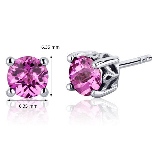 Safírové stříbrné náušnice 2796