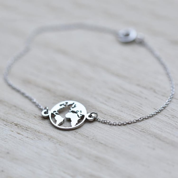 Minimalistický náramek z bílého zlata 42558