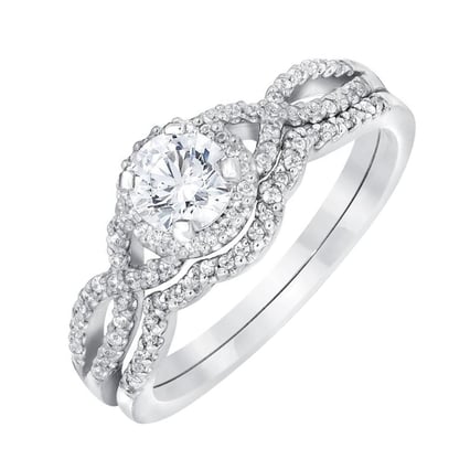 Diamantový zásnubní set s infinity motivem Dayla