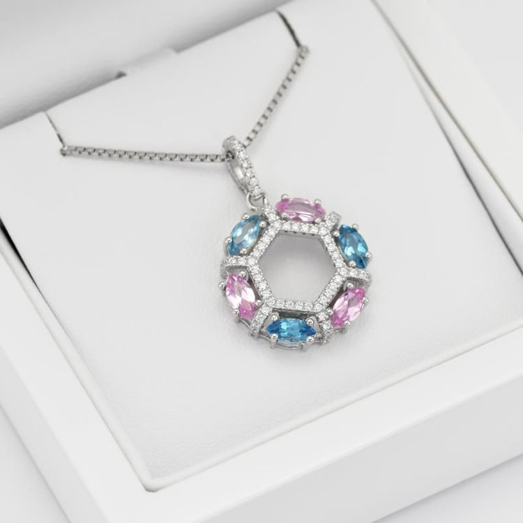 Náhrdelník s drahokamy 15125