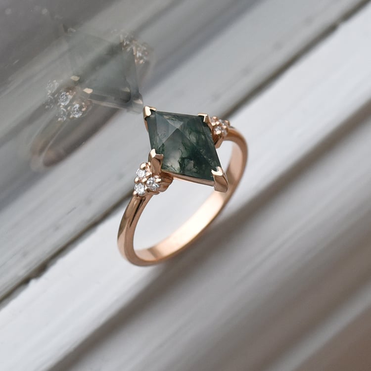 Zásnubní prsten s achátem 71592