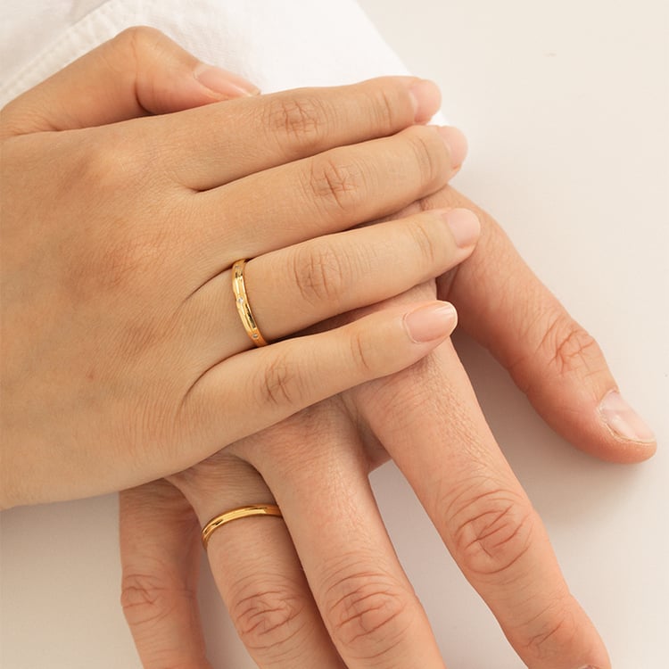 Zlaté snubní prsteny s diamanty Lavori 121802