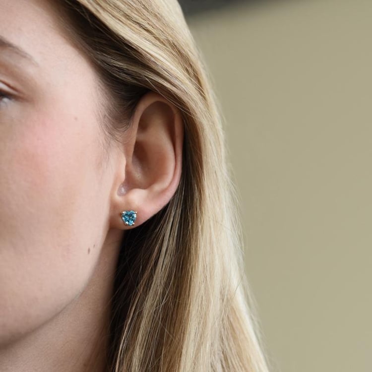 Náušnice s topazy 25656