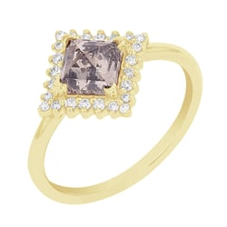 Prsten se salt and pepper diamantem a lab-grown diamanty Guerra