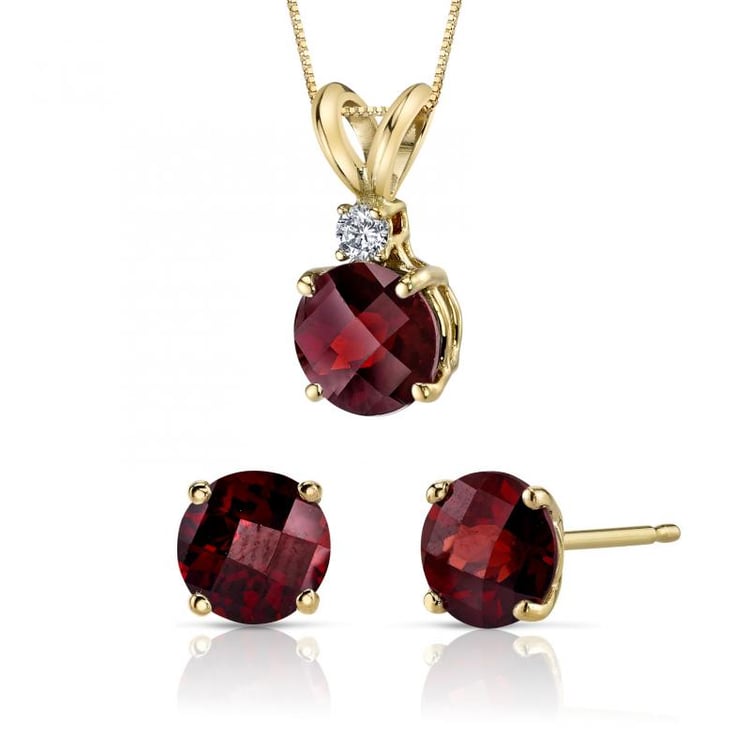 Kolekce šperků s granáty