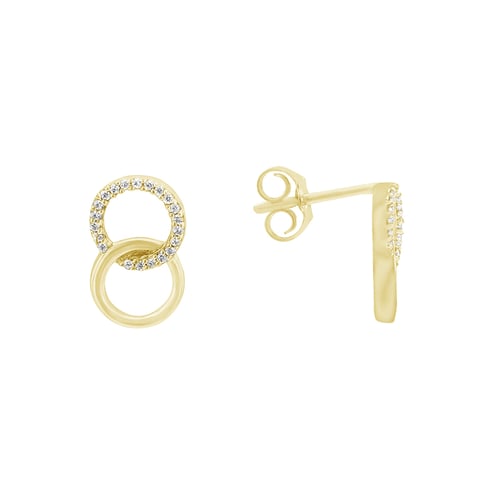 Elegantní náušnice s diamanty Landyh