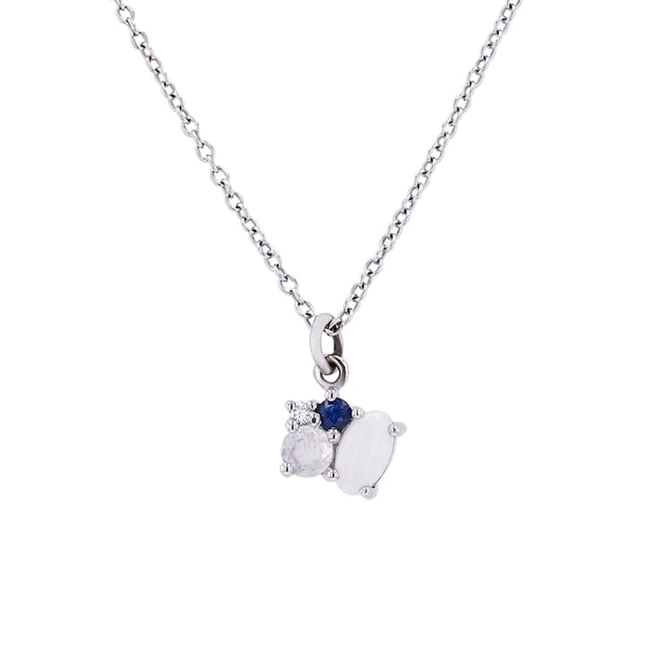 Jedinečný cluster náhrdelník ze zlata