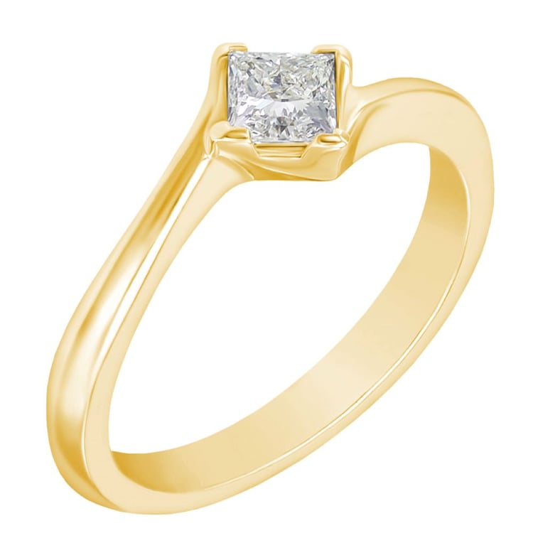 Zásnubní prsten s princess diamantem 164026