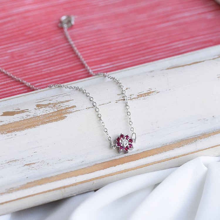 Rubínový náramek s diamantem 85261