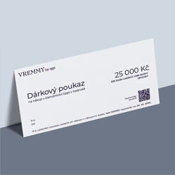 Dárkový poukaz v hodnotě 25000 Kč