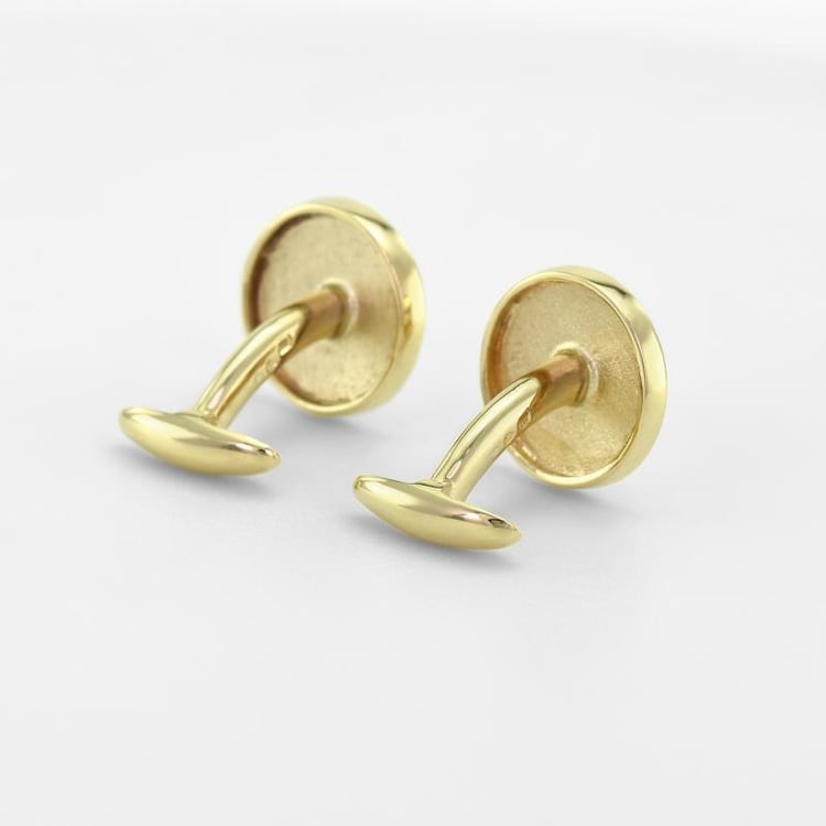 Zlaté manžetové knoflíčky s iniciály 15215