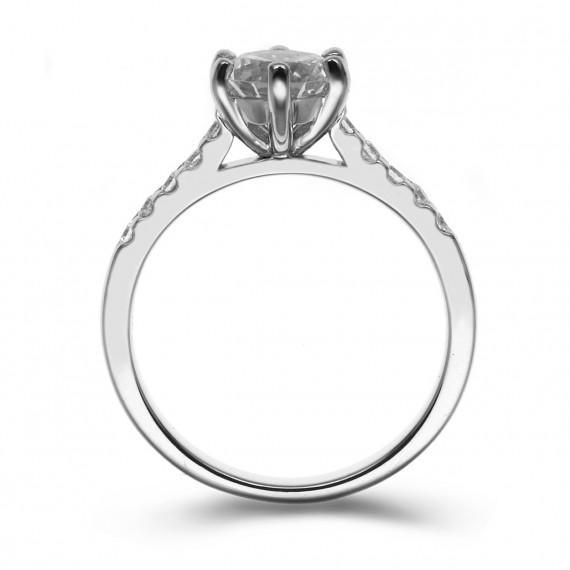 Prsten z platiny Peggy 11122