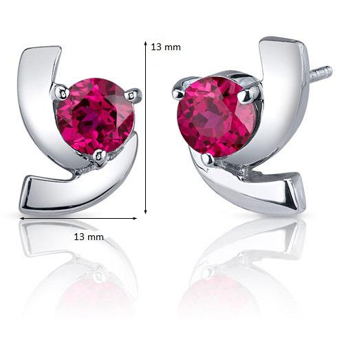Náušnice s rubíny Qual 11934