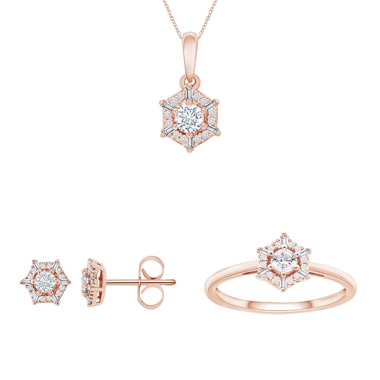 Zlatá kolekce šperků s lab-grown diamanty Kirstin 95225