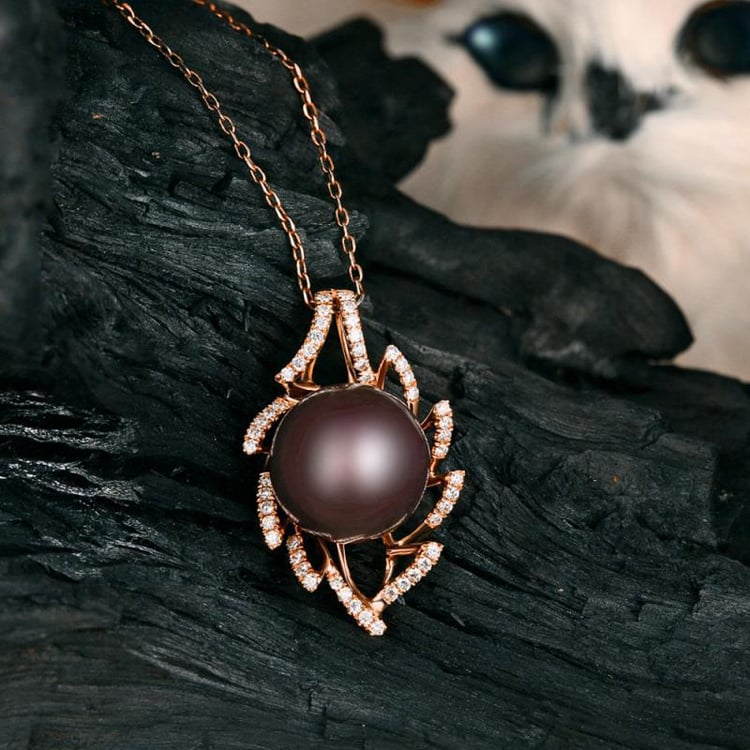 Náhrdelník z růžového zlata 13128