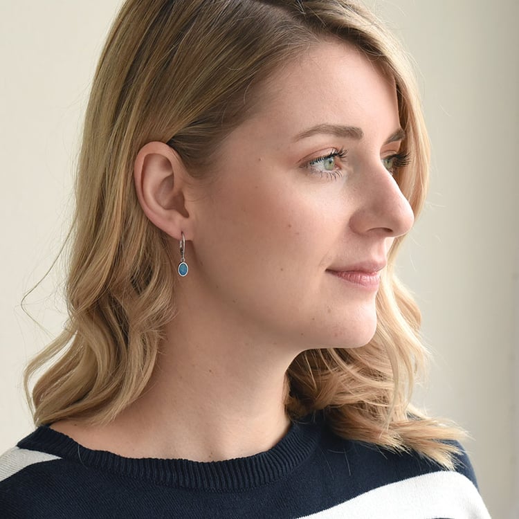 Visací náušnice s opály 72100