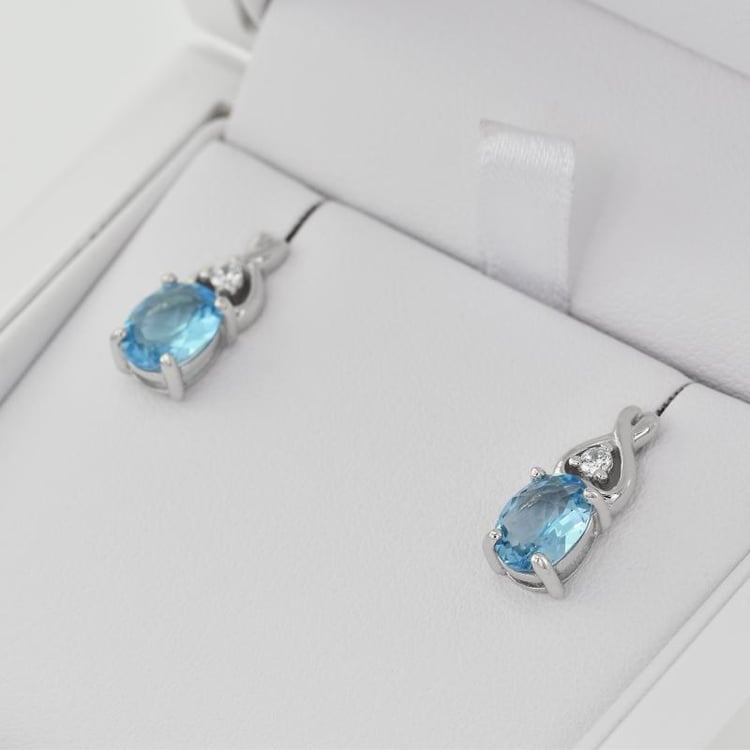 Náušnice s topazy 26727