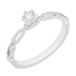 Netradiční diamantový prsten Suzanne