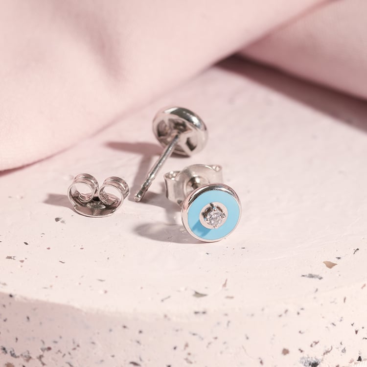 Keramické náušnice s lab-grown diamantem Clea 122082