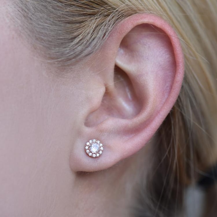 Napichovací náušnice s morganity 21673