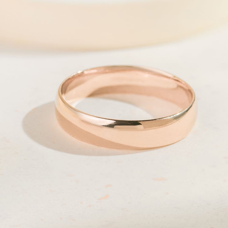 Komfortní snubní prsteny z oříškovbého zlata Ygyn 163724