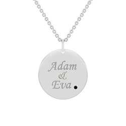 Zlatý přívěsek s černým diamantem a gravírem dle vaší volby Cassius