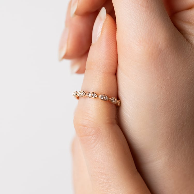 Dámský vintage prsten s diamanty a pánský komfortní prsten Talita 148027