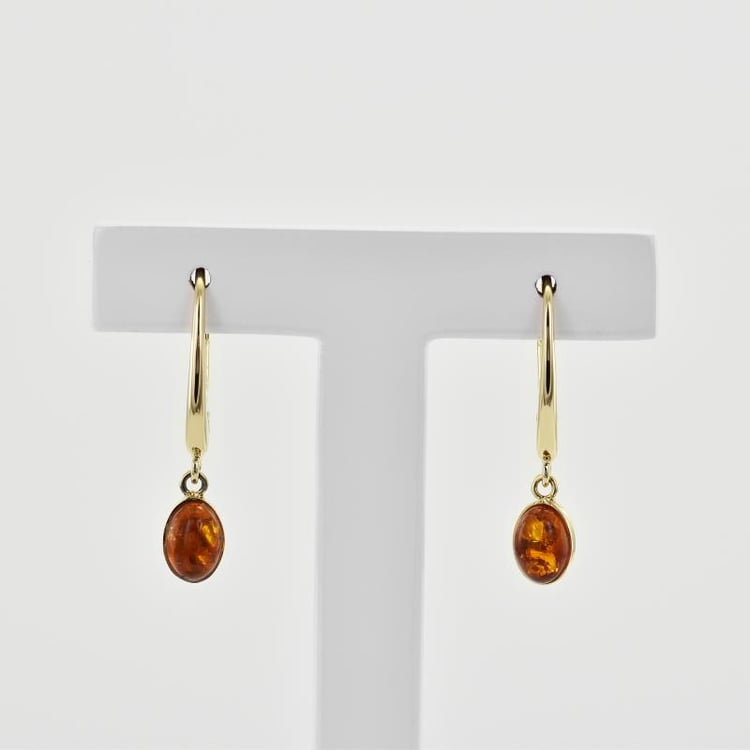 Náušnice s jantary 33313