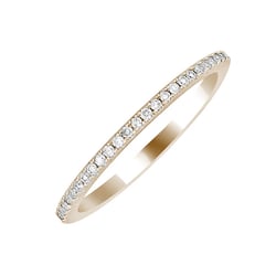 Eternity prsten s lab-grown diamanty z oříškového zlata Oana