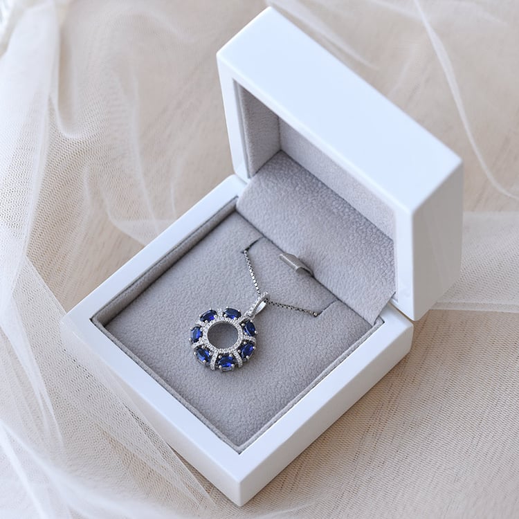 Přívěsek se safíry a zirkony 69219