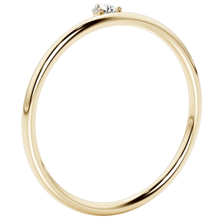 Minimalistický prsten s diamantem Lyric 152538